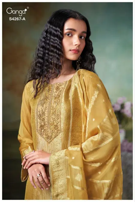Ivrya 4267 By Ganga Bemberg Silk Designer Salwar Suits Wholesale Shop In Surat

